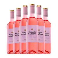 marques de caceres vino rosado rioja 75 cl 135 vol pack de 6 unidades