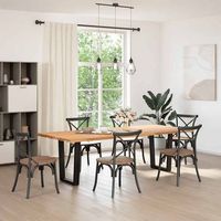patas para mesa de comedor forma v 2 uds  patas de muebles negro 60x72-733 cm