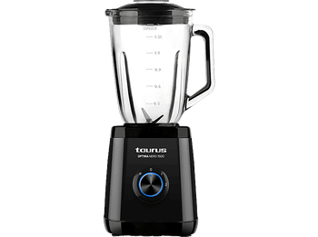 Batidora de vaso - Taurus Optima Nero 1500, 1500 W, 1,5 L, Negro