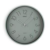 reloj de pared en plastico verde