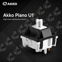 interruptores mecanicos para teclado akko serie u1 interruptores lineales piano 45gf de 5 pines personalizables y intercambiables en caliente para teclados gamer 45 piezas