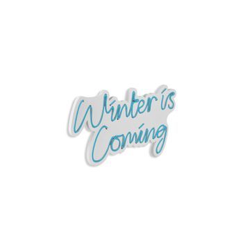 Iluminación Led Decorativa De Plástico Winter Is Coming Azul 52x28x2 Cm