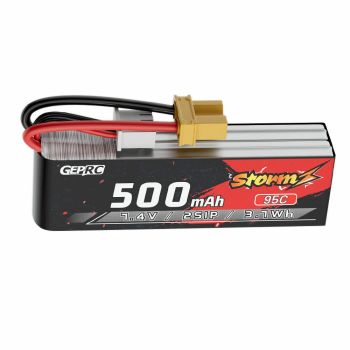 Batería LiPo GEPRC Storm 7,4V 500mAh 95C 2S para Quadcopter de carreras Freestyle Helicóptero Drone