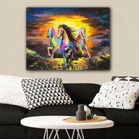 pintura decorativa lienzo 37851841370100 multicolor 70x100 cm