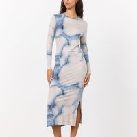 levete room indigo stretch-lyocell dress - l40