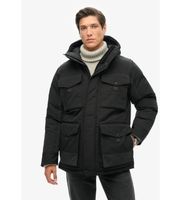 superdry para hombre m5011992a parka tactica everest negro s casual poliester reciclado sostenible