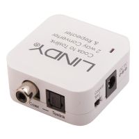 cambiador de genero para cables lindy toslink a rca blanco