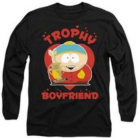 south park camiseta manga larga trophy boyfriend para mujer