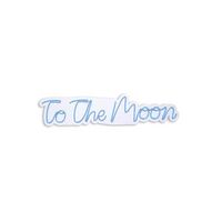 iluminacion led decorativa de plastico to the moon azul 16x72x2 cm