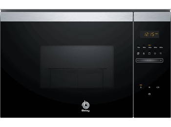 Microondas - Balay 3CG4172X2, 800 W, Integrable, 5 potencias, 20 L, Acero inoxidable