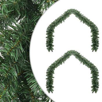 Guirnalda De Navidad 2 Uds. Verde 20 M Pvc Vidaxl