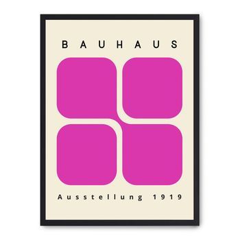 Cuadro Bauhaus Pink Forms