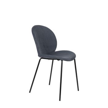 Silla de terciopelo azul