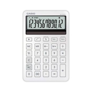 Calculadora Escritorio Casio MS-200DQ 12 Dígitos Batería/Solar Blanco