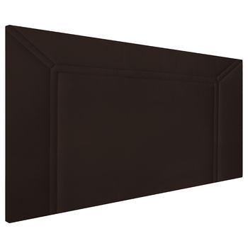 Cabecero Tapizado Milán | Cabezal Acolchado | Tapizado En Polipiel De Alta Gama | Color Chocolate | Medida: 110x55x3cm (cama 105 Cm)
