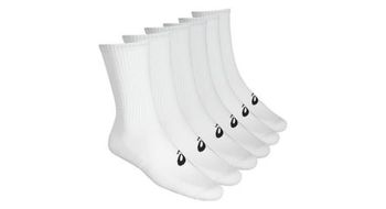 Asics socks x6 run crew blanco unisex
