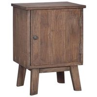 mesita de noche de madera maciza de teca 40x30x53 cm vidaxl