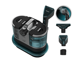 Aspirador de tapicerías - Cecotec Conga 7000 Carpet&Spot Clean Steam XXL, 1700 W, Radio hasta 7 m, Limpia tapicerías, Azul y Negro