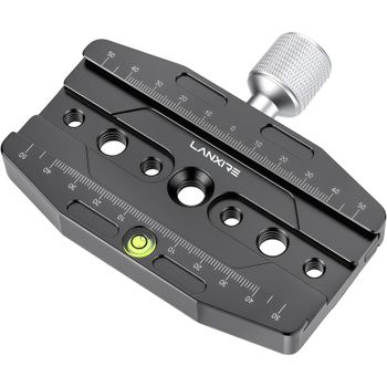 Lanxire Abrazadera Rápida 110mm Compatible Arca-Swiss, Soporte Placa Rápida Aluminio para Cabezal Trípode Monopié