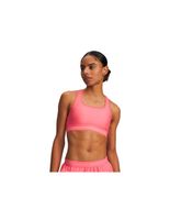 sujetador deportivo de fitness under armour crossback mid bra mujer rosa