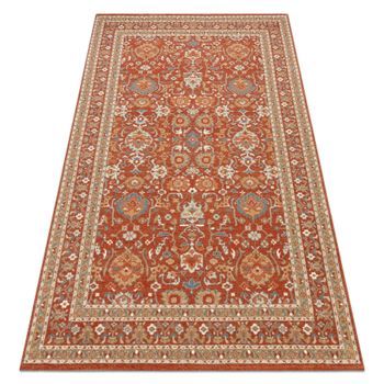 Alfombra De Lana Soho 477.26.la300 Osta Adorno, Marco Natural Terracot 80x160 Cm