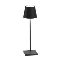 lampara de mesa led zafferano gris oscuro recargable ip65