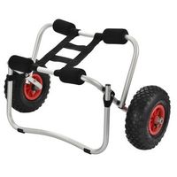 carro de transporte kayak - carretilla - 72 x 31 x 44 cm - marco de aluminio - canoa - kayak - deportes acuaticos casapro