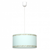 colgante cenefa verde agua 1xe27 regx35d