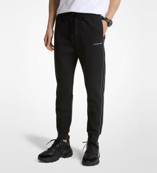 Michael Kors para hombre. CT4524J5MF Pantalón Jogger Mezcla con rayas negro (XXL), Casual, Algodón