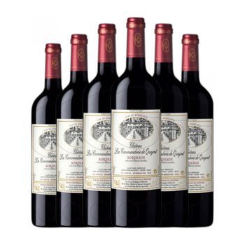 Vignobles Comin Vino Tinto Château La Commanderie De Queyret Bordeaux Crianza 75 Cl 14% Vol. (pack De 6 Unidades)