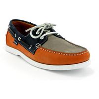 atlanta mocassin nauticos zapatos nauticos tricolor en piel nobuck para hombre
