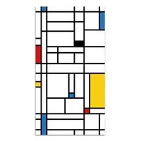 panorama alfombra vinilica mondrian multicolor 80x200 cm