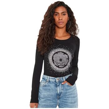 Guess Camiseta manga larga Strass 4G para mujer