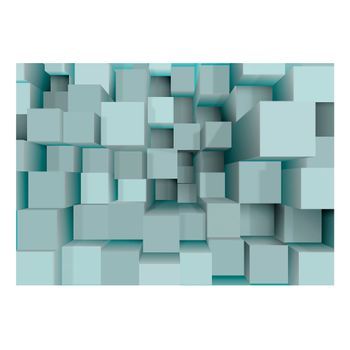Papel Pintado 3d - Rompecabezas Azul (150x105 Cm)