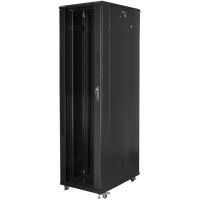 rack independiente lanberg ff01-8047-12b 47u 800kg ip20 ventiladores puerta vidrio 800x1000x2270mm