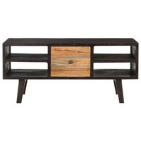 mesa de centromesa auxiliarmesa de cafe de madera maciza reciclada 100x50x45 cm