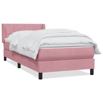 Cama Tapizada 223x83x88 Cm Tejido - Rosa