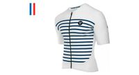 maillot mangas cortas lebram ventoux blanco azul slim fit