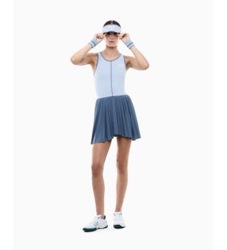 EA7 para mujer. 7W000893_AF12117 Vestido Tennis azul (XXS), Deportivo, Tenis/Padel, Poliamida, Sin mangas / Tirantes