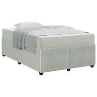 estructura de cama gris claro 120 x 190 cm tela vidaxl