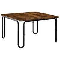 mesa de centro roble ahumado 795 x 795 x 45 cm vidaxl