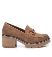 refresh para mujer 17141701-camel mocasines 171417 camel 38 marron 5 a 8cm ninguno casual imitacion cuero clasico
