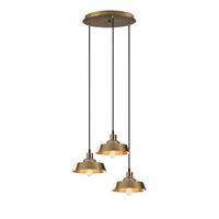 lampara de techo berceste-189vintage-s2 oro cobrizo metal diametro 42x107 cm