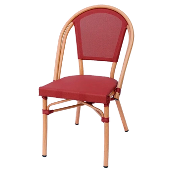 Silla Nantes Burdeos - Aluminio Y Textilene Eme Mobiliario