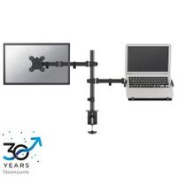 neomounts fpma-d550notebook brazo de monitor con soporte para portatil 10-32
