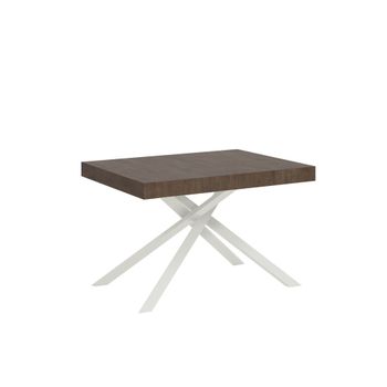 Mesa extensible 90x130/390 cm efecto madera, nogal