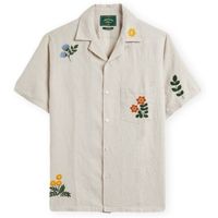 portuguese flannel camisa manga corta spring embroidery shirt para hombre