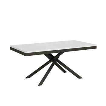 Mesa extensible 90x180/284 cm efecto madera, fresno blanco