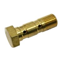 tornillo banjo m10x125 doble cabeza plana acero oro