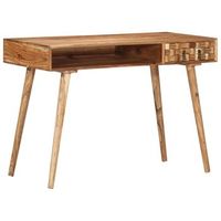 escritorio de madera maciza de acacia 115x50x76 cm vidaxl